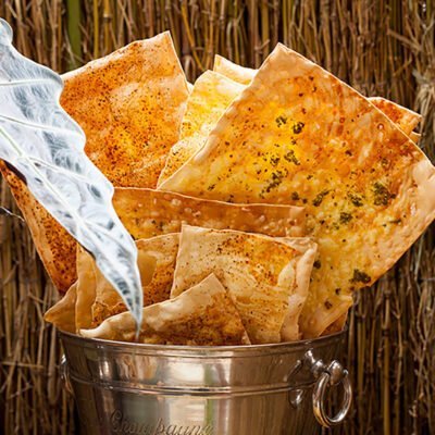 Folhas gigantes de Parmesão