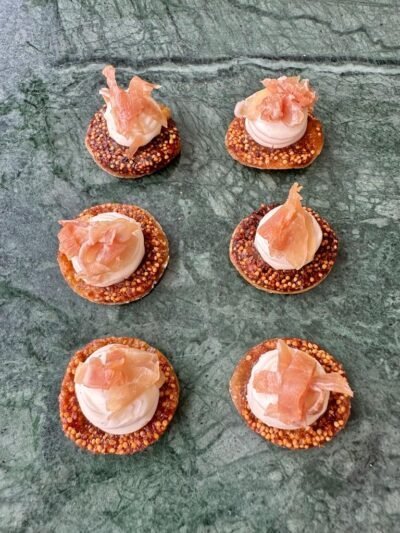 Figo Turco com Mascarpone, limão siciliano e Parma