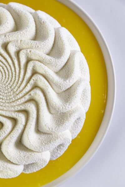 Mousse de coco fresco com baba de moça