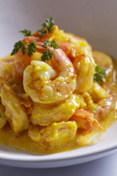Bobó cremoso de camarão